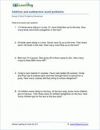 Through a variety of strategies, students learn that numbers can be. Grade 2 Mixed Addition Subtraction Word Problem Worksheets K5 Learning