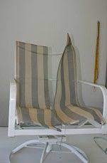 How To Install Patio Chair Slings Patio Chairs Patio Chairs Diy Sling Furniture