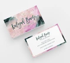 Check out more of our. Watercolor Pink Business Card 500 Printed Business Cards Etsy Art Business Cards Pink Business Card Beauty Business Cards