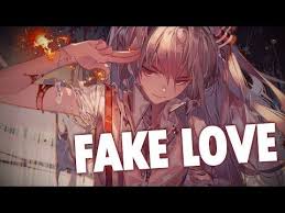 Nightcore Fake Love Lyrics Youtube Nightcore Fake Love Music Songs