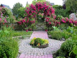 Gartentor Mit Rosenbogen Garten Gartentor Kletterrose