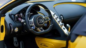 2018 Bugatti Chiron Yellow And Black Interior Wallpaper Hd Car Wallpapers Id 8852