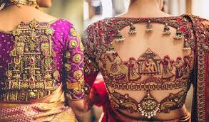 Silk sarees are so enhanced by themselves but the beauty of the saree is doubled when it is paired with trendy and classy blouse designs. 30 South Indian Blouse Designs For A Royal Bridal Look Shaadisaga