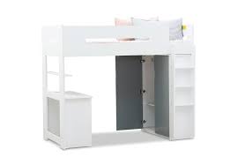Such merchandise is available in bunk bed the convenient decision for rooms with a small area (hostels, nurseries of the camp, for house use) the single maroubra bunk bed features 64mm corner posts and can bed separated into 2 single beds. White Grey Kodi Robe Bunk Bed Amart Furniture