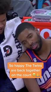 Cam did not want his jacket to get dirty! 😂 #PhoenixSuns #NBA #CamJohnson  #MikalBridges