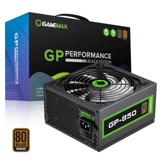 FUENTE 850W GAMEMAX 80 PLUS BRONZE GP-850 NEGRA