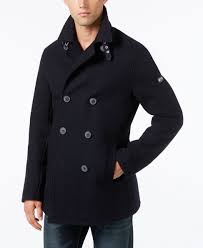 If you want to adhere to the pea coat's militaristic roots, you can't go wrong with the usn ensign from alpha industries. Armani Exchange Men S Caban Coat Armani Exchange Men Coat Armani Exchange