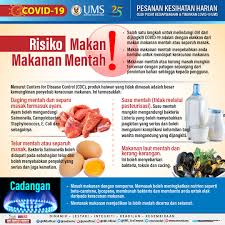 Dapatkan maklumat mendalam mengenai masalah ini di hello doktor. Ums Official Website 15 Mei 2020 Pesanan Kesihatan Harian Risiko Makan Makanan Mentah
