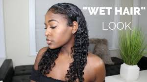 Kim Kardashian Teyana Taylor Wet Hair Look On Curly Hair Youtube Curly Hair Styles Wet And Wavy Hair Wet Look Hair