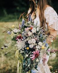 These fake roses will add classic beauty to your diy fall wedding flower bou. Wildflower Wedding Bouquets