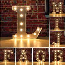 alphabet letter lights led light up white wooden letters standing hanging uk lighted marquee letters light letters marquee decoration