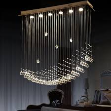 Byb Modern Chandelier Rain Drop Lighting Crystal Ball Fixture Pendant Ceiling Lamp Moon Modern Chandelier Crystal Chandelier Lighting Pendant Ceiling Lamp