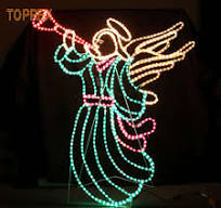 Newly designed outdoor waterproof Christmas lamp LED animated rope motif  lights