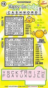 Happy-Go-Lucky Cashword! | Instant Lottery Tickets | Vermont Lottery