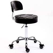 White desk chair office chair wheels adjustable task chair pu leather low back ribbed armless swivel 35.80h x 19.50d x 19.50w inches kenyastudio 4.5 out of 5 stars (31) $ 93.97 free shipping add to favorites beach chair wheels njtravel 1 out of 5 stars (5. Amazon Com Covibrant Lockable Stool With Back Ergonomic Rolling Hydraulic Adjustable For Doctor Esthetician Artist Work Small Office Desk Black Back Furniture Decor