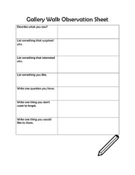 Perfect Resource For Any Gallery Walk In Any Subject Area It Also Works With Centers Or Resource Swaps Teaching Science Observation Teaching