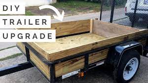 We built a diy utility trailer from an old pop up tent trailer and it t. Cheap Easy Diy 4x6 Trailer Upgrade How To Build A Plywood Floor And Walls For Your Lowes Trailer Youtube