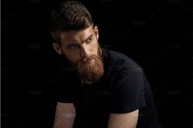 Man With Beard And Modern Hairstyle Bearded Men Modern Hairstyles Beard