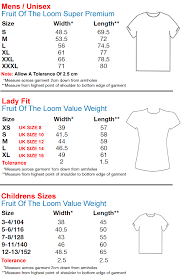 70 symbolic fruit of the loom sizing chart t shirt