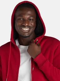 George Men's & Big Men's High Pile Fleece Lined Jacket with Hood, Sizes  S-3XL