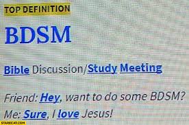 Bdsm Meaning Bible Discussion Study Meeting Urban Dictionary Starecat Com