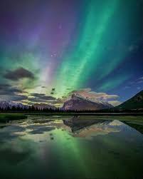 Northern Light Seen At The Banff National Park West Of Calgary In The Province Of Alberta Northern Lights Banff National Park National Parks