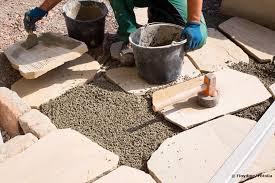 Sie verhindert dass sich das oberflächenmaterial mit dem boden vermischt. Terrassenplatten Verlegen In Splitt Oder Sand