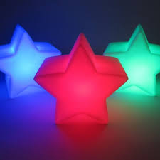 led star decor lamp 8 mode multi color star decorations led star lights glowing centerpieces