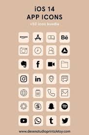 Ios App Icon Bundle App Cover Iphone Aesthetic App Icons Etsy In 2021 Ios App Icon App Icon App Covers