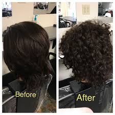 real perm before after using full body per solution curls perm beforeafter full volume evcc short permed hair permed hairstyles curly perm