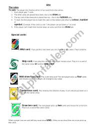 Maybe you would like to learn more about one of these? English Worksheets Uno Instructions