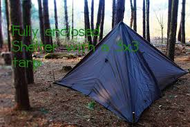 Bushcraft Skills Fully Enclosed Tarp Set Up 3x3 Tarp Bushcraft Skills Bushcraft Bushcraft Camping
