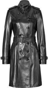 3 115 Burberry London Leather Elstree Trench Coat Leather Trench Coat Leather Coat Womens Trench Coat