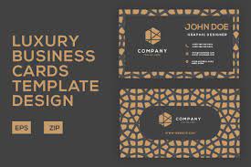 The online's leading provider of keller williams business cards for offices and agents. Golden Luxury Business Cards Template Grafik Von Dzyneestudio Creative Fabrica