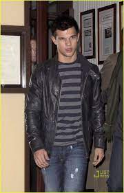 Taylor Lautner Leather Jacket Black Biker Jackets Leather Jacket Leather Jacket Men Style Black Biker Jacket