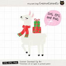 Download Christmas Llama Svg Dxf Cute Cuttable Holiday Xmas Llama Etsy Clip Art Homemade Business Instant Download Etsy