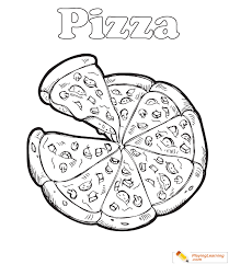 Little caillou makes a big pizza: Pizza Coloring Page 11 Free Pizza Coloring Page