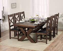 Choose the elegant dining tables by wood type for a home to match every style and budget. Mark Harris Avignon Dark Oak Extending Dining Table And 6 Canterbury Brown Chairs Cfs Furniture Uk