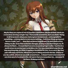 Последние твиты от steins;gate quotes (@steinsgatequote). 12 Best Kurisu Makise Quotes From Steins Gate Shareitnow