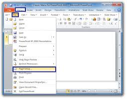 Google powerpoint slides powerpoint online powerpoint powerpoint 2010 microsoft powerpoint microsoft office power point presentation tips office management point hacks. Where Is Page Setup In Microsoft Powerpoint 2007 2010 2013 2016 2019 And 365