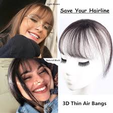 Enjoy fast delivery, best quality and cheap price. Brazilian Human Hair Bangs Clip Gfake Bangs With Temples Thin Air Blunt Light Bangs Headband Hand Made Clip On Bangs Hairpiece Special Price 4b9b0 Cicig