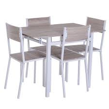 Includes counter height table and 2 upholstered bar stools. Homcom 5 Piece Expanding Drop Leaf Dining Table And Chairs Set Walmart Com Pub Furniture Dining Table Chairs Dining Chairs