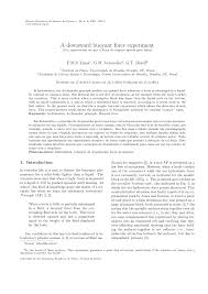 It is highly recommended for the lab to provide the student with material that. Pdf A Downward Buoyant Force Experiment