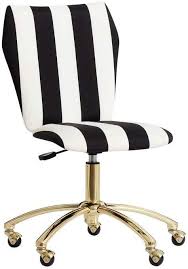 Black And White Striped Desk Chair The Emily Amp Meritt Stripe Airgo Swivel Desk Chair Plastic Chair Design Chair Striped Chair