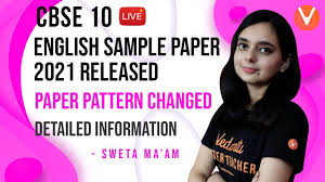 Cbse Class 10 English Sample Paper 2021 Released Paper Pattern Changed Detailed Information Youtube