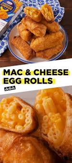 Mac Cheese Egg Rolls Recipe Egg Rolls Egg Roll Recipes Food