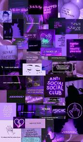 This kit has images in shades of purple from pure pastel to dark lavender. Dark Purple Aesthetic Background Collage Novocom Top