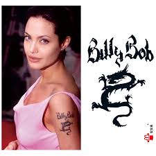 Angelina jolie is a famous actress with a serious love for tattoos, she's regularly featured in celebrity news magazines and websites with one of her new tattoo designs. Angelina Jolie Dragon Tattoo Totem Men And Women Waterproof Tattoo Stickers Tattoo Baseball Stickers Ipodstickers Cat Aliexpress