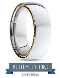 Cobalt Chrome And Yellow Gold Sidebraid Mens Wedding Ring Sku Cc8dsidebraid 14ky Polish Build Your Mens Wedding Ring Men S Wedding Ring Rings Rings For Men