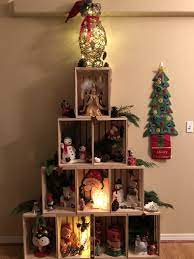 Maybe you would like to learn more about one of these? Wood Crate Christmas Tree Christmas Decor Diy Wooden Crates Christmas Christmas Inspiration